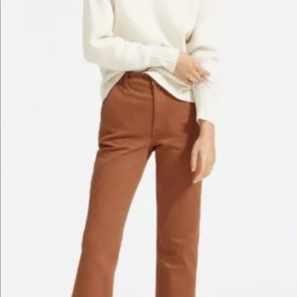 Everlane Denim - NWT- Everlane The Straight Leg Crop WOMENS Jeans in cocoa brown size 14